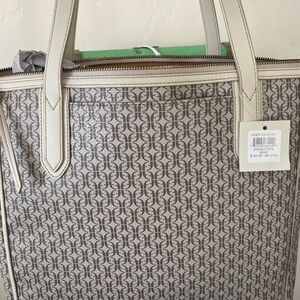 Fossil Brand tote bag and matching wallet